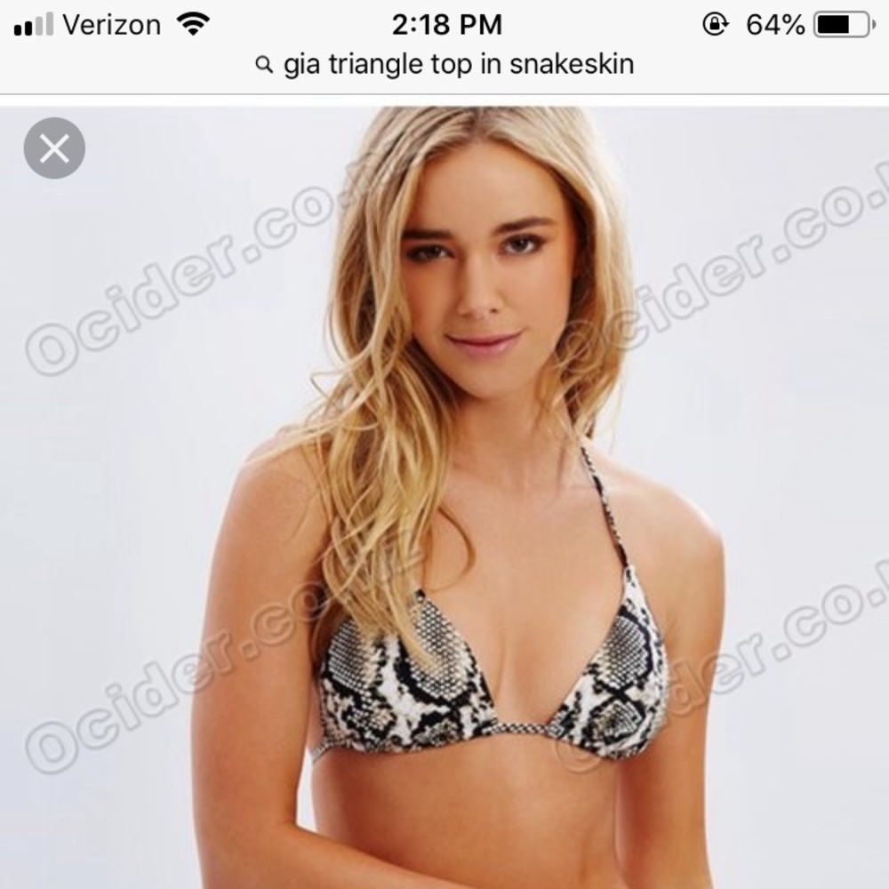 Vitamin A Gia top in snakeskin